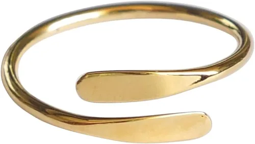 Vista 9 de Creations - Anillo de plata de ley 925 hecho a mano, anillo de dedo del pie ajustable, fino clásico delicado dedo abierto, anillos de meñique