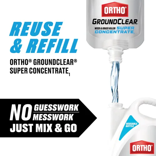 Vista 5 de Ortho GroundClear - Super concentrado para matar malezas y hierbas, 0.5 Concentrado - Paquete de 0.5 galones