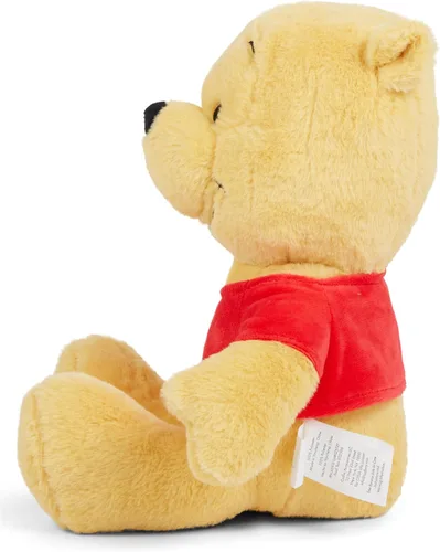 Vista 6 de Disney - Peluche oficial de Winnie The Pooh para niños, personaje de peluche con textura esponjosa y detalles bordados, orejas flexibles, de felpa