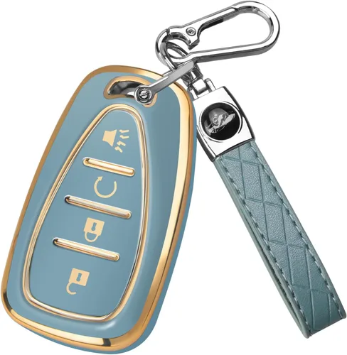 Vista 10 de FT FUNTOR Funda para llavero Chevy con llavero, 3 botones