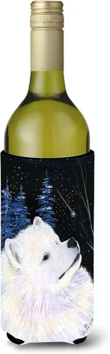 Vista 203 de Caroline's Treasures SS8447CC Starry Night English Bulldog - Enfriador para latas o botellas, lavable, funda plegable con aislamiento para bebidas