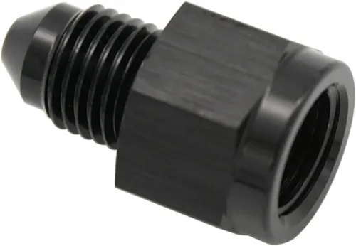 Vista 4 de 1/8 NPT hembra a -3 AN AN3 macho Flare Thread Expander adaptador Expander Accesorios de manguera Aluminio Negro