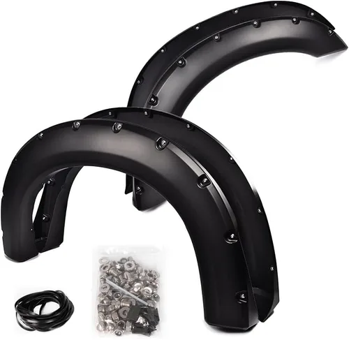 Vista 7 de G-PLUS defensas guardabarros con remaches de bolsillo, compatibles con Ford F150 2009-2014 Styleside con modelos de longitud de cajuela de 67.0