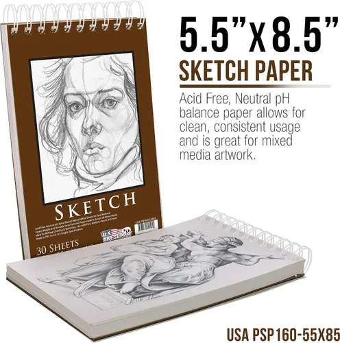 Vista 4 de U.S. Art Supply Artist Essentials - Juego de dibujo de 20 piezas