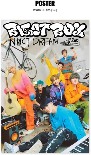Vista 6 de dreamus NCT Dream el segundo álbum de reenvasado Beat Box versión Digipack + Póster plegado. (portada aleatoria)