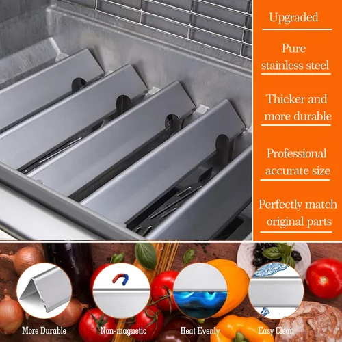 Vista 5 de Barras aromatizantes de 17.1" se adaptan a las piezas de parrilla Weber para parrilla de gas Genesis II E 310 E 320 e335 SE-330 CSS-315 CSE-335 y LX