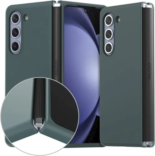 Vista 13 de araree Aero Flex - Funda para Galaxy Z Fold Series con protección de bisagra, carcasa protectora delgada (PC) con protector de bisagra (TPU), Crema