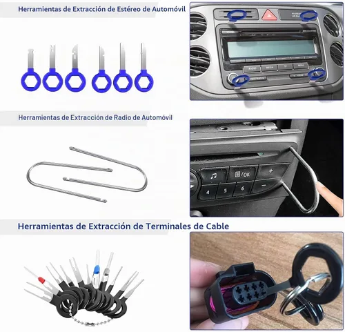 Vista 6 de JNLK - Juego de 352 piezas con herramientas para quitar molduras, herramienta de palanca, kit de herramientas para quitar paneles de puerta
