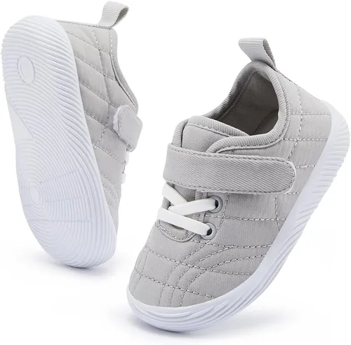 Vista 3 de BMCiTYBM Zapatos para caminar de malla transpirable para bebés, niños y niñas, ligeros, antideslizantes, para primeros pasos, 6, 9, 12, 18, 24 meses