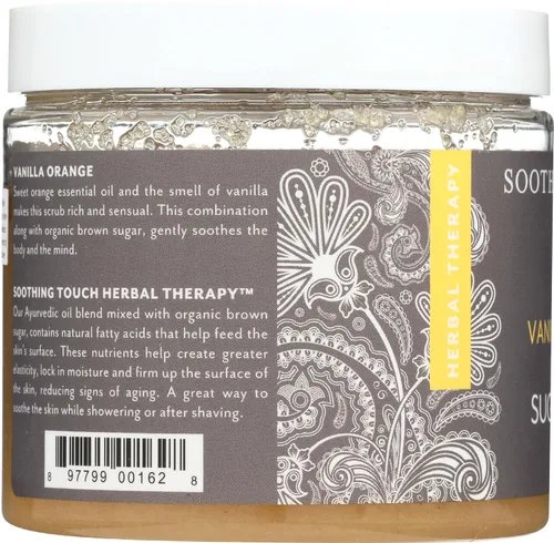 Vista 5 de Soothing Touch Exfoliante de azúcar moreno, naranja vainilla, 16 onzas