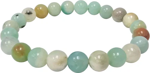 Vista 551 de Gem Avenue Handmade Round Bead Stretch Bracelet Unisex Natural Stone Beaded Jewelry for Men & Women, Elastic Wristband for Daily Wear
