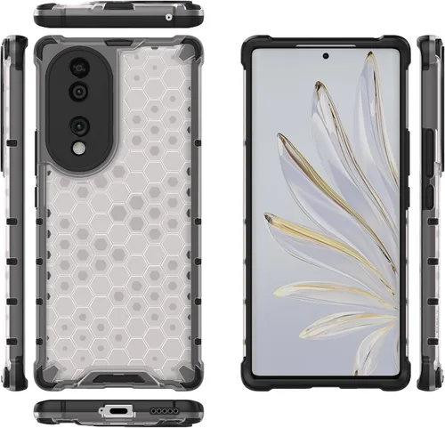 Vista 190 de Pzwoxukhov Funda compatible con Huawei Nova 3i, compatible con Huawei P Smart+ 2018 Honeycomb Anti-Drop Shock-Absorbing Case Negro