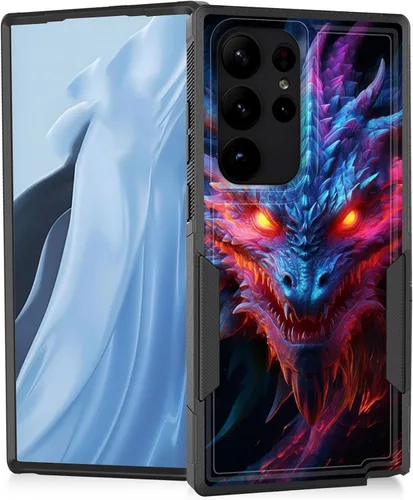 Vista 104 de Funda para Galaxy A14 5G, resistente de doble capa híbrida de policarbonato duro, goma suave, a prueba de golpes, funda protectora resistente