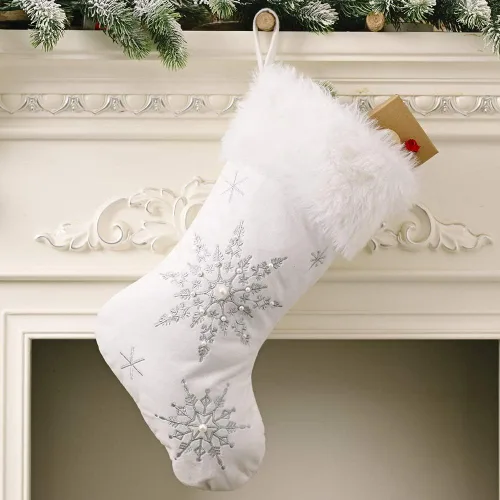 Vista 2 de Colección de calcetas navideñas alegres de Comfy Hour (bordado de terciopelo suave)