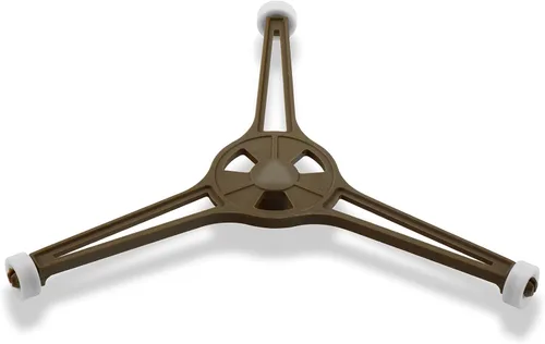 Vista 6 de Juego de 2 platos giratorios para horno de microondas de triple brazo, bandeja de vidrio para horno de microondas, anillo de soporte de rodillo