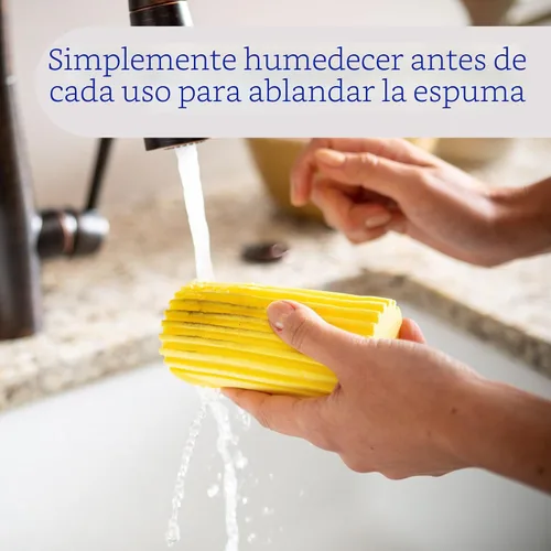 Vista 6 de Scrub Daddy Plumero húmedo, plumeros multiusos para limpieza, herramienta de limpieza de persianas venecianas y de madera, esponja de polvo húmedo