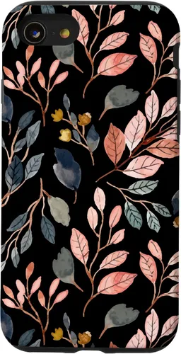 Vista 18 de iPhone 16 Green Botanical Fern Foliage Watercolor Floral Pattern Case