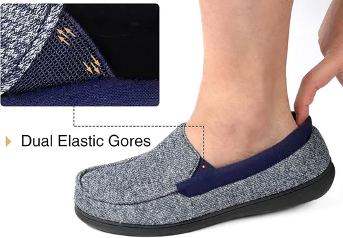 Vista 6 de RockDove SILVADUR - Pantuflas antiolor para hombre, 8