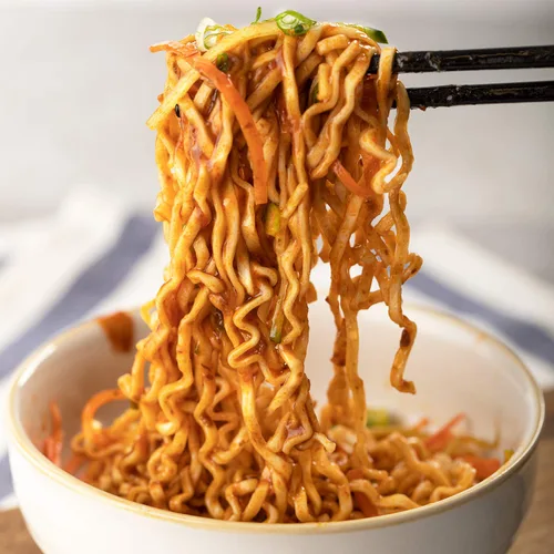 Vista 4 de BOILING POINT Paquete de fideos Wok Original y paquete de espinacas, ramen asiático saludable, sin conservantes, fideos instantáneos no fritos
