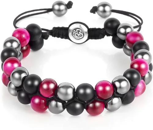 Vista 23 de Triple Protection Bracelet - for Protect & Balance - Energy Crystal Handmade Bracelets for Men Women