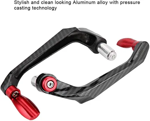 Vista 8 de Aramox Protector universal del manillar de la motocicleta de 7/8 pulgadas, protector de manillar de freno de aleación de aluminio de alta densidad