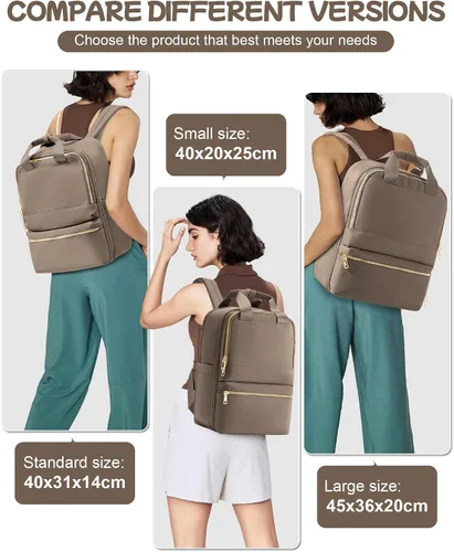 Vista 6 de Mochila de viaje de mano aprobada para el vuelo, pequeña mochila de viaje para mujeres, mochila de mano para artículos personales, bolsa de viaje