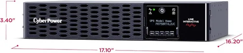 Vista 4 de CyberPower PR750RTXL2UC Aplicación inteligente Sinewave UPS Respaldo de batería