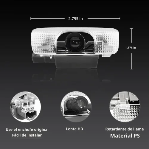 Vista 3 de 2 PCS Luces LED con Logo para Puerta de Auto Compatibles con 4Runner 2010-presente Proyector de Cortesía Luz de Bienvenida Láser Lámpara de Charco