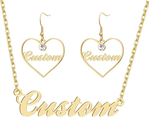 Vista 124 de Personalized Custom Name Pendant Necklace Stainless Steel for Women