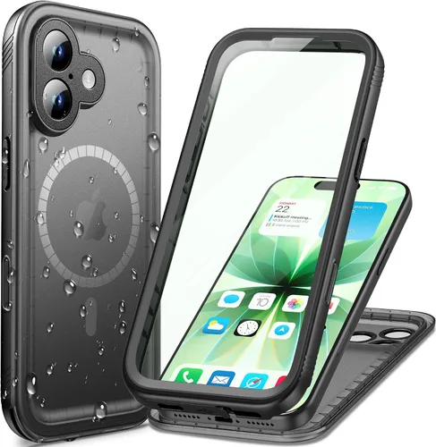 Vista 69 de Cozycase TOP - Funda impermeable militar IP68 para iPhone XR, resistente 360 a prueba de golpes, cuerpo completo, con protector de cámara