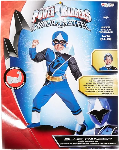 Vista 3 de Disguise Blue Ranger N Steel Child Costume