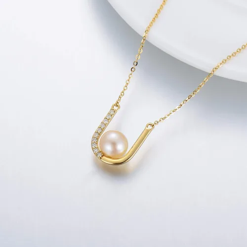 Vista 4 de SISGEM 14K Real Gold Moissanite Necklace for Women,Yellow Gold CrossInfinityHigh Heel ShoeMermaid Pendant Necklaces,Christmas Birthday Jewelry Gifts