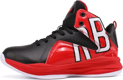 Vista 5 de WETIKE - zapatillas de básquetbol antideslizantes para niños y niñas, zapatillas para correr al aire libre (niños pequeñosniños grandes)
