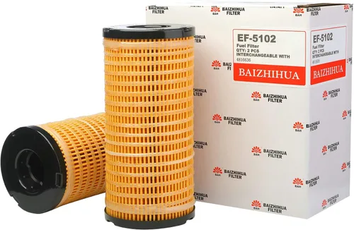 Vista 9 de 2 filtros de combustible BAIZHIHUA 4816636 que reemplazan a 26560201 1R-1804 se adapta al motor diesel Perkins 1104A-44 1104A-44T 1104A-44TA