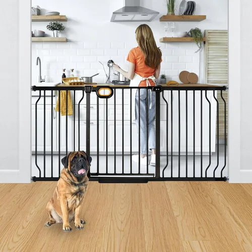 Vista 14 de owlie Pequeña puerta estrecha para bebé para escaleras, pasillos de 23.6-27.6 pulgadas de ancho, puerta de presión para niños, puerta para niños