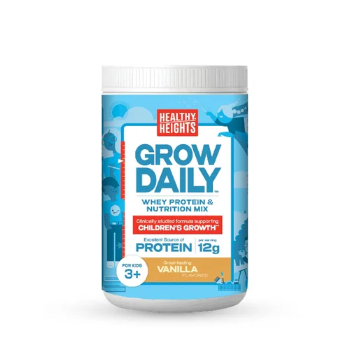 Vista 8 de Healthy Heights Grow Daily Kids - Mezcla de bebida proteica (chocolate) - Batido alto en proteínas para niños de 3 años, 10.6 onzas