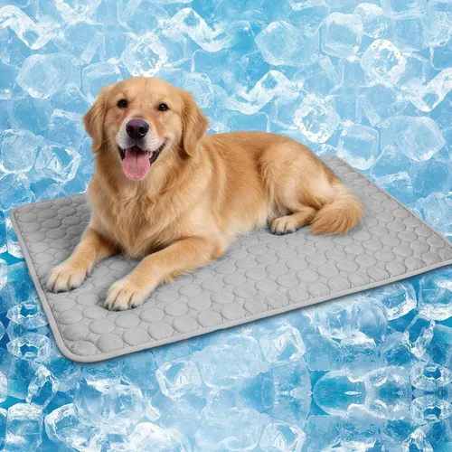 Vista 11 de Tapete refrescante para perros, tapete refrescante Arc-Chill mejorado para perros Q-Max > 0.4, almohadilla de refrigeración lavable para perros Azul