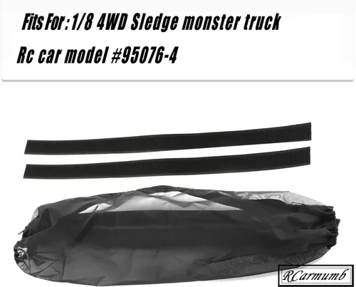 Vista 2 de Protector de chasis resistente al polvo cubierta de malla para 1/8 trineo Monster Truck #95076-4