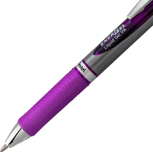 Vista 46 de Pentel EnerGel RTX - Bolígrafo de gel líquido retráctil, línea mediana, punta de metal, tinta de colores surtidos, paquete de 4 unidades (BL77BP4M)