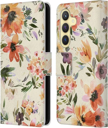 Vista 255 de Head Case Designs Officially Licensed Ninola Butterfly Nature Spring Floral Leather Wallet Case Compatible with Samsung Galaxy A07 4G