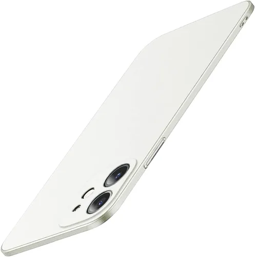Vista 9 de Casechics Compatible con iPhone, Funda de Lujo Mate de PC Duro Ajuste Delgado Ultra Delgada Ligera Protección de Lente de Cámara Funda Suave a Negro