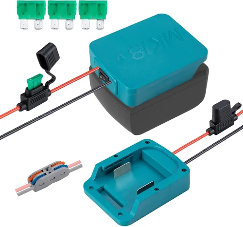 Vista 8 de Crivnhar Power Wheels - Adaptador de batería compatible con baterías Kobalt de 24 V Max, terminales de cable de calibre 14 con protección