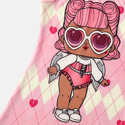 Vista 3 de L.O.L. Surprise! Vestidos de mamá e hija, a juego, con estampado de figura y sin mangas