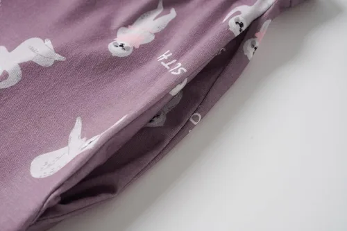 Vista 6 de Vopmocld Conjunto de pijama de gatos lindos para niñas grandes, 2 piezas, ropa de dormir de algodón para invierno