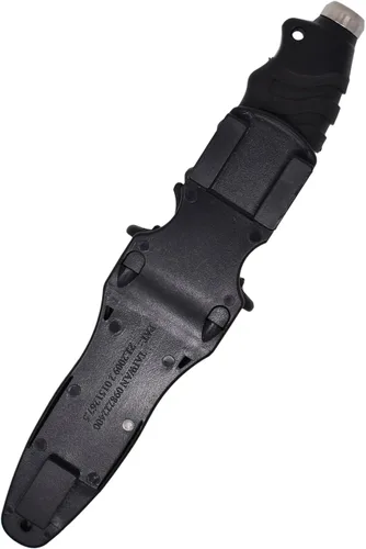 Vista 5 de Palantic BETA - Cuchillo de buceo de titanio con hoja de 5 pulgadas, resistente, libre de óxido, resistente a la corrosión con funda y correas