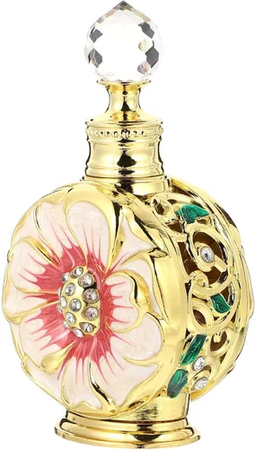 Vista 4 de Healifty - Botella de aceite esencial, botella de perfume de vidrio creativa, cosmética recargable para viajes, hogar, oficina, fiestas, bodas 0.4
