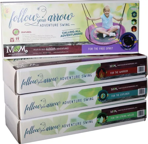 Vista 5 de M&M Sales Enterprises MM00156 Adventure Swing SOAR alto, talla única, morado