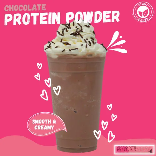 Vista 3 de Shakezero Chocolate (bolsas de 3-4 onzas) ~ Mezcla de batido de reemplazo de comidas en polvo de proteína a base de plantas