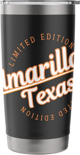 Vista 3 de Retro Athletic Amarillo TX Apparel Stainless Steel Insulated Tumbler