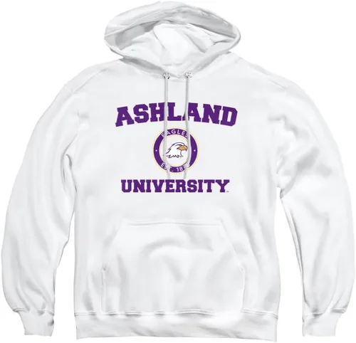 Vista 6 de LOGOVISION Sudadera con capucha unisex con logotipo circular oficial de la Universidad de Ashland Athletic Heather
